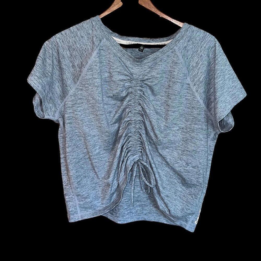 Calvin Klein Performance‎ grey marled Athleisure top women's size large